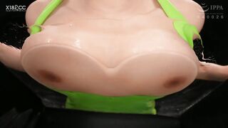 更にオマンコでゆっくりとチンポを膣マッサージ