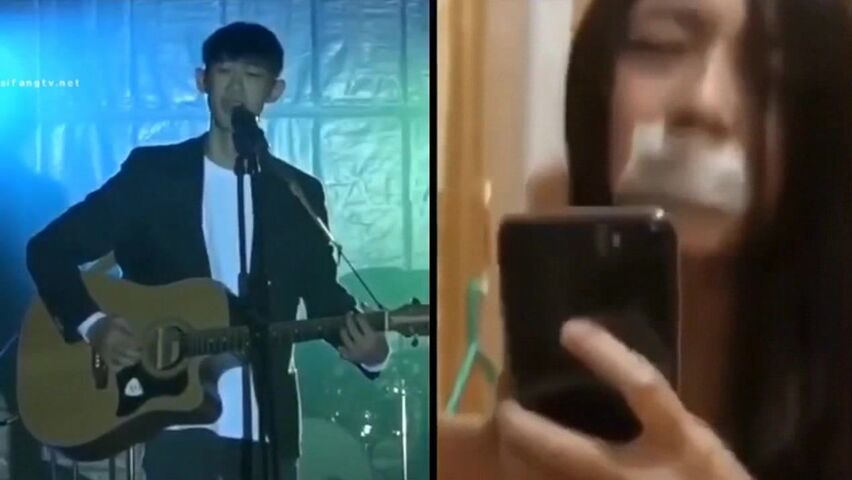 【网曝门事件】疑似台湾某知名歌手性爱啪啪不雅视频流出 卫生间后入猛操漂亮美女 边拍边干 完美露脸 高清720P版