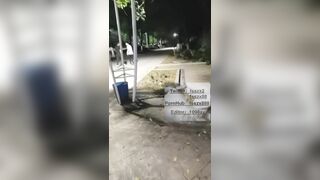 【绝版收藏】最近火爆推特人气露出女神FSS『冯珊珊』高价会员私拍流出 情趣黑丝套装午夜户外露出 高清1080P版