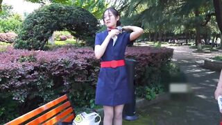 【麻花免费视频】某航空真实空姐【安琪】赚外快户外景区真空露出私拍人体被路人看见了